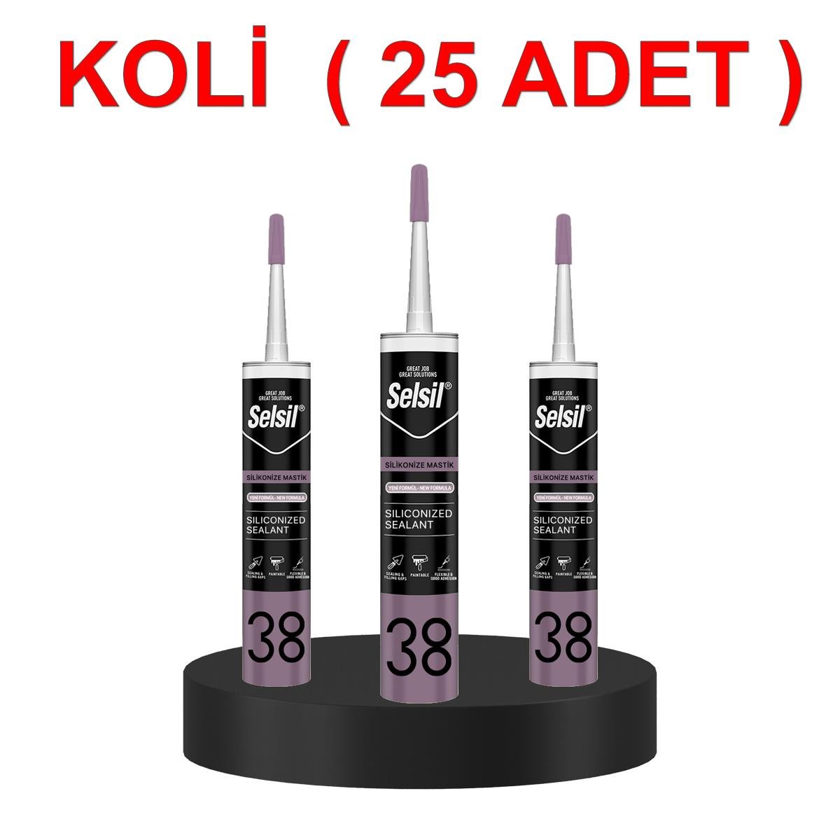 Selsil Silikonize Mastik (Siliconized Sealant)